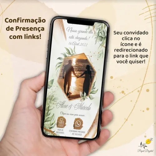 Confirmação de Presença Interativo Casamento Mod.01