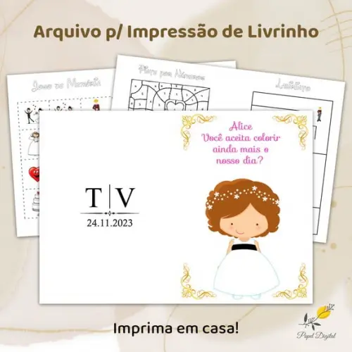 Livrinho de Atividades - Casamento (arquivo Digital)