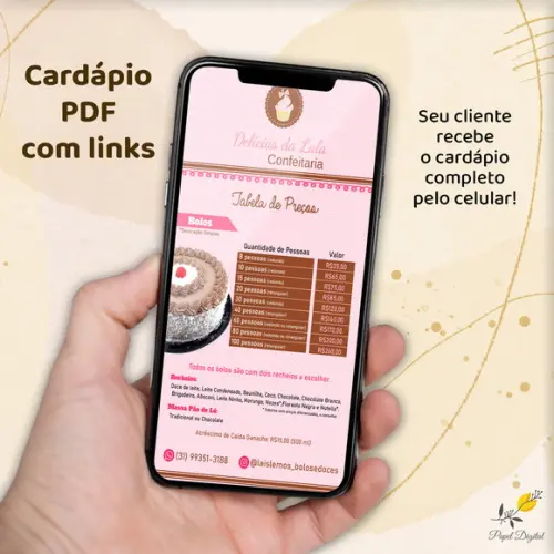 Cardápio Interativo 2 Páginas