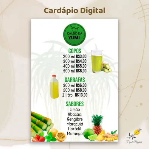 Cardápio Digital Modelo 40
