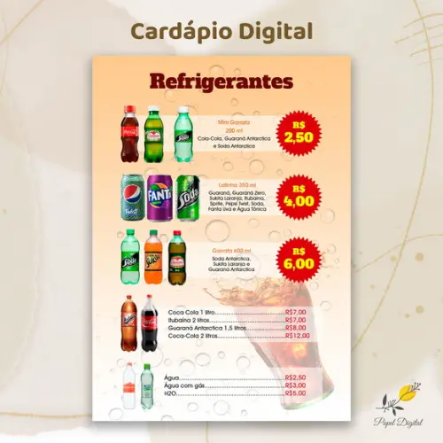 Cardápio Digital Modelo 33