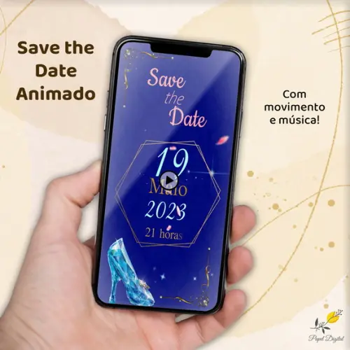 Save The Date Animado (vídeo) 15 Anos Modelo 3