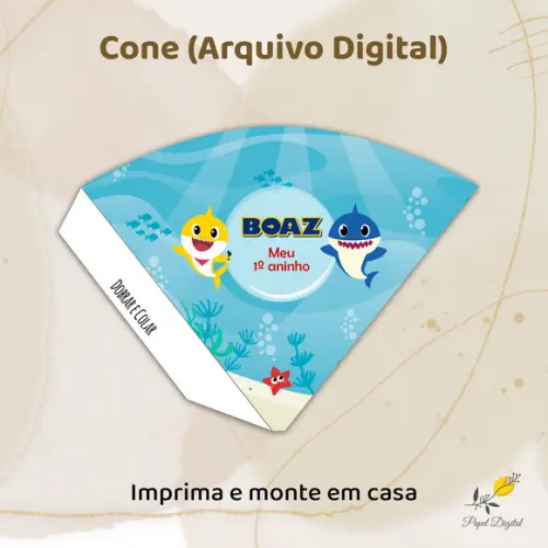 Cone (arquivo Digital) Baby Shark