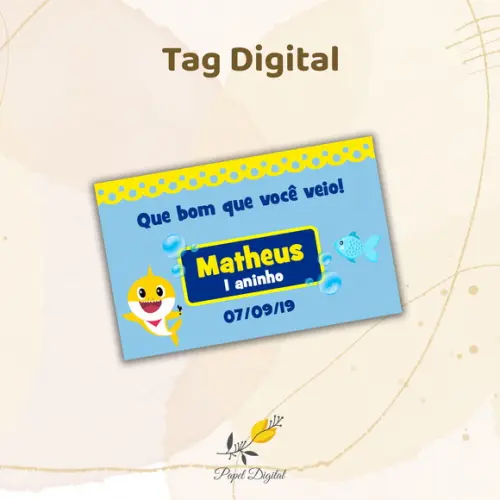 Tag Digital Baby Shark Modelo 6