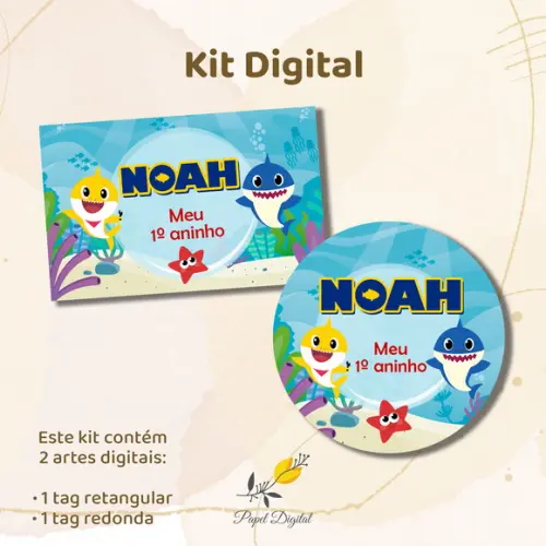 Kit Digital Baby Shark Modelo 1