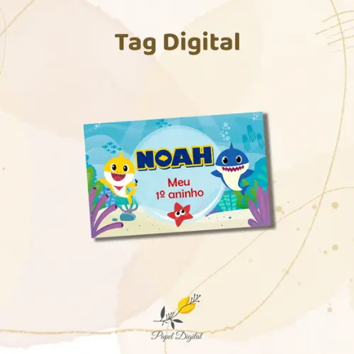 Tag Digital Baby Shark Modelo 3