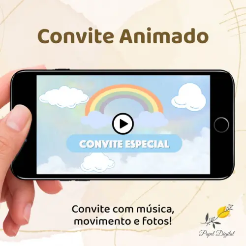 Convite Animado (vídeo) Tema Neutro