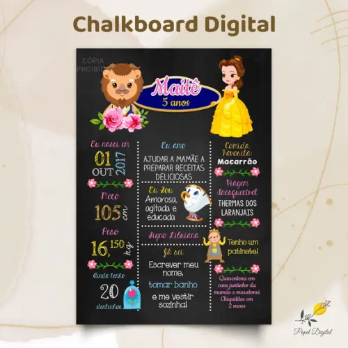 Chalkboard Digital Bela Modelo 6