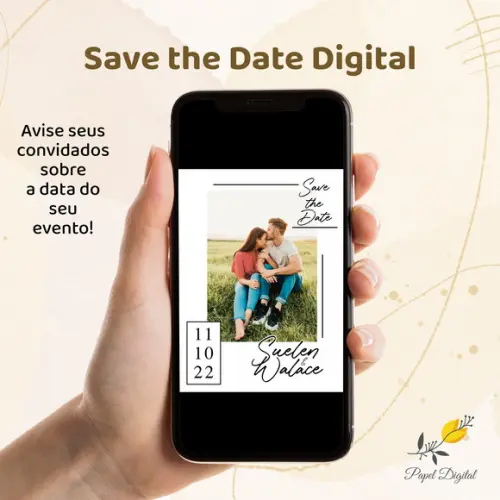 Save The Date Digital Casamento Modelo 7
