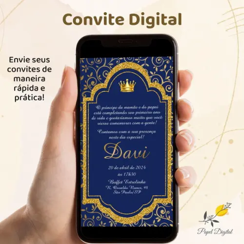 Convite Digital Príncipe
