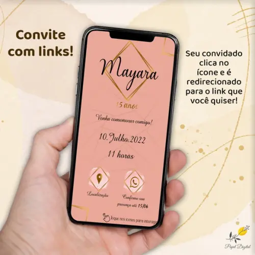 Convite Interativo 15 Anos