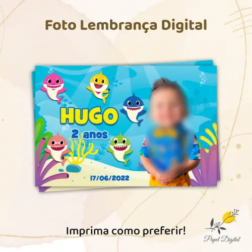 Foto Lembrança Digital Baby Shark