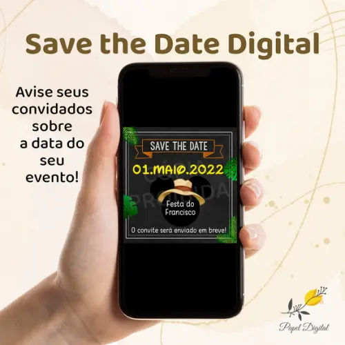 Save The Date Digital Mickey Modelo 7