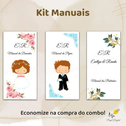 Kit De Manuais Para Casamento (arquivo Digital)