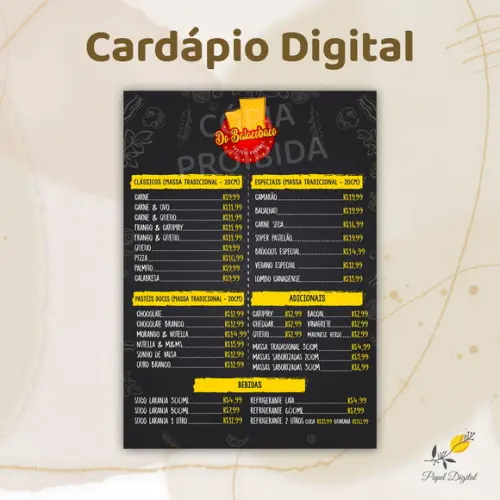 Cardápio Digital Modelo 31