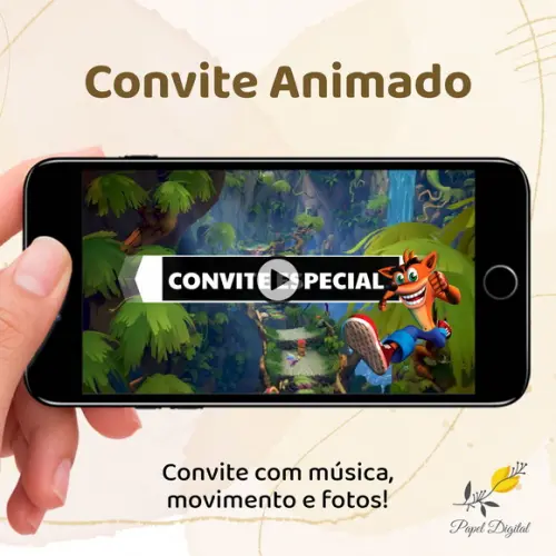 Convite Animado (vídeo) Crash