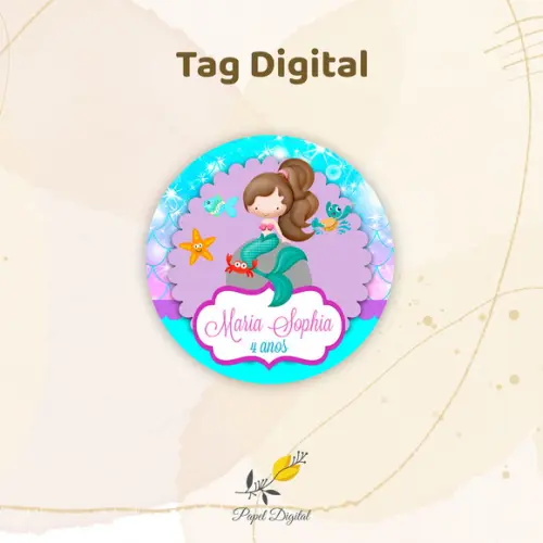 Tag Digital Sereia Modelo 3