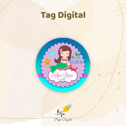 Tag Digital Sereia Modelo 2