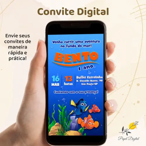 Convite Digital Nemo Modelo 2