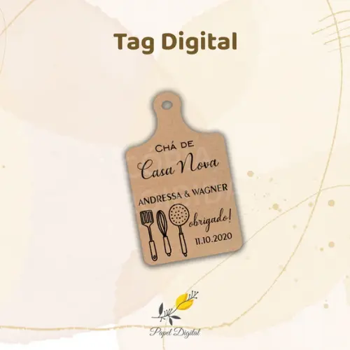 Tag Digital Chá de Casa Nova