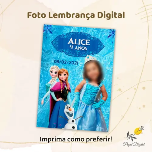 Foto Lembrança Digital Frozen