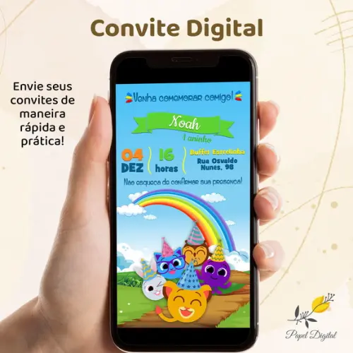 Convite Digital Bolofofos