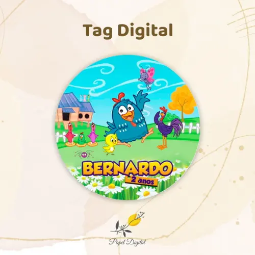 Tag Digital Galinha Pintadinha
