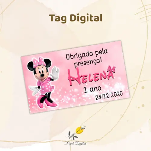 Tag Digital Minnie Modelo 3