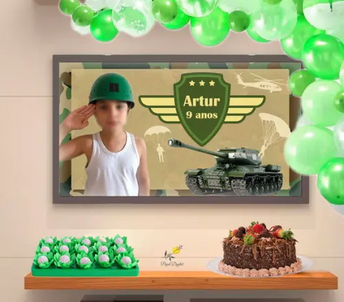 Arte Personalizada para TV - Festa no Rack