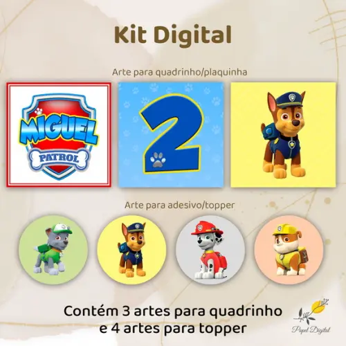 Kit Digital Patrulha Canina
