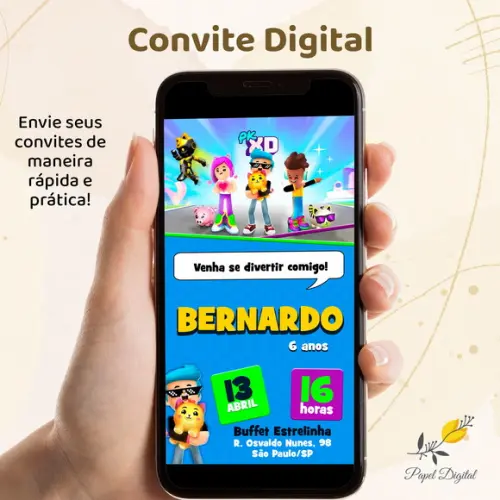 Convite Digital Pk Xd Modelo 1