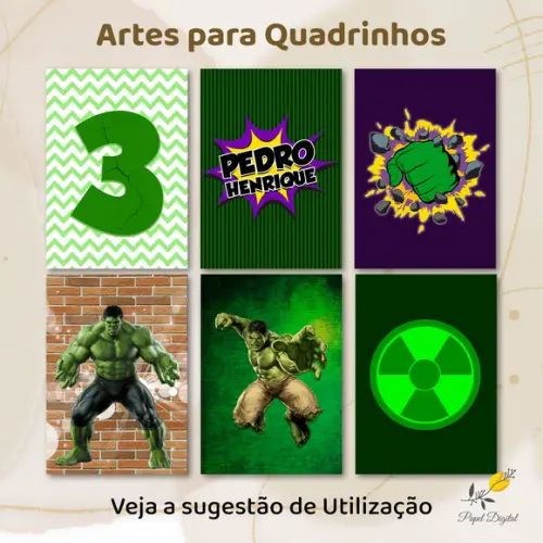 Kit Digital de Quadrinhos Hulk