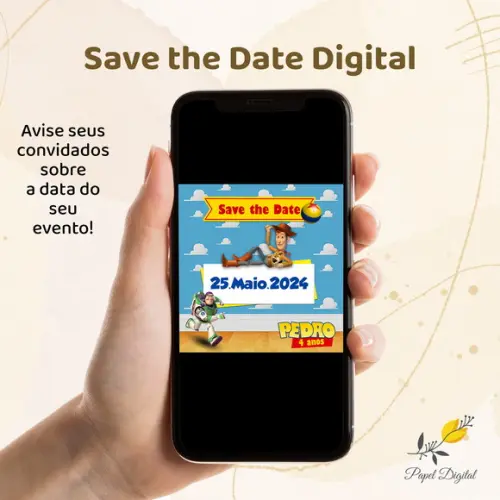 Save the Date Digital Toy Story