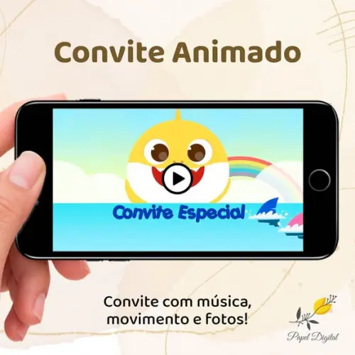 Convite Animado (vídeo) Baby Shark
