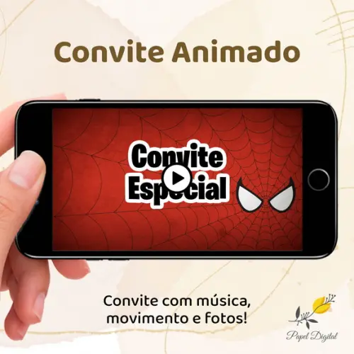 Convite Animado (vídeo) Home Aranha no Aranhaverso