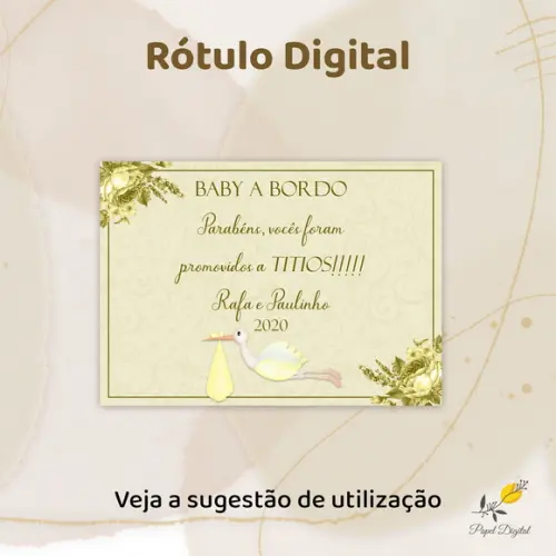 Rótulo de Vinho (arquivo Digital)