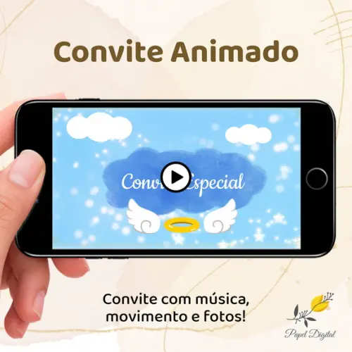 Convite Animado Batizado