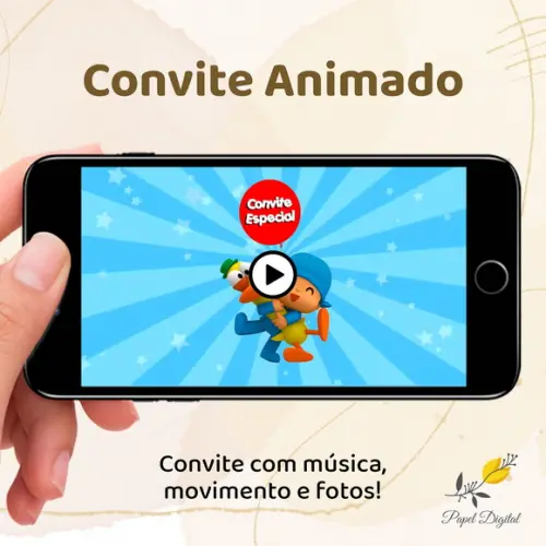 Convite Animado (vídeo) Pocoyo