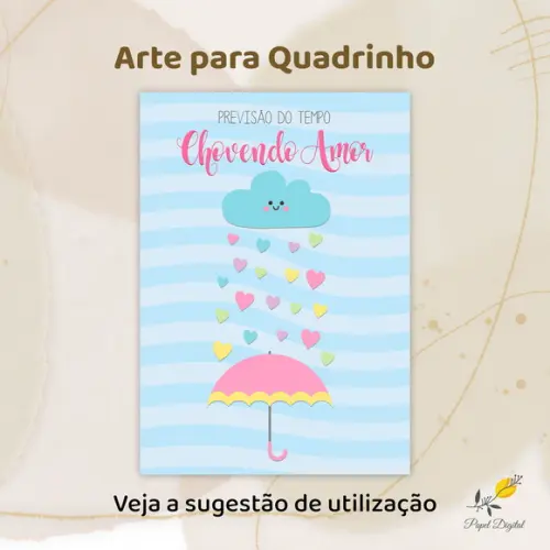 Arte Digital Chuva de Amor