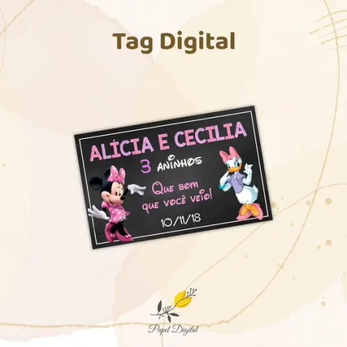 Tag Digital Minnie Modelo 2