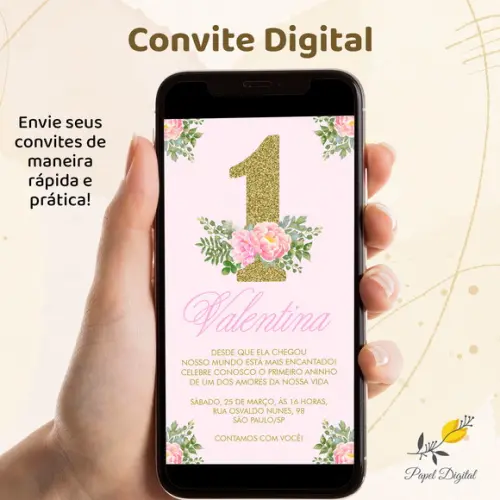 Convite Digital Aniversário Infantil Modelo2