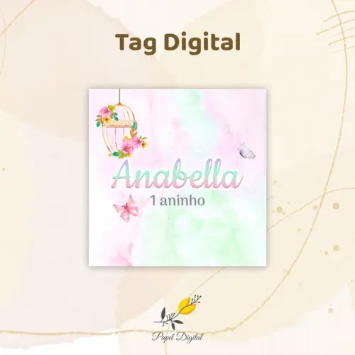 Tag Digital Jardim Modelo 1