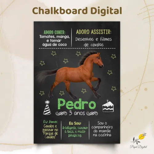 Chalkboard Digital Haras Modelo 1