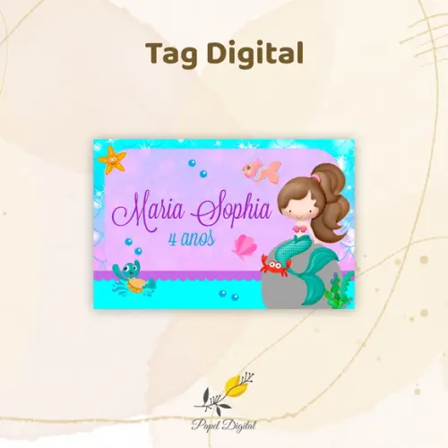 Tag Digital Sereia Modelo 1