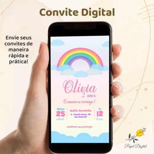 Convite Digital Aniversário Infantil Modelo1
