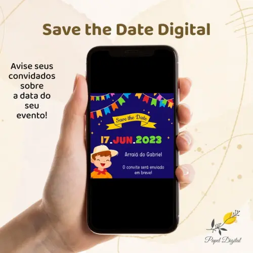 Save The Date Festa Junina Modelo 2