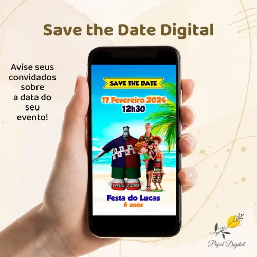 Save The Date Digital Hotel Transilvânia