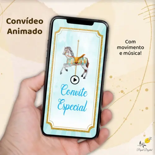 Convídeo Carrossel Encantado