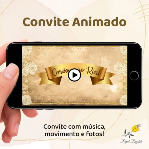 Convite Animado (vídeo) Bela