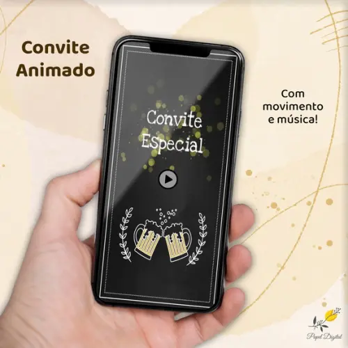 Convite Animado (vídeo) Chá Bar